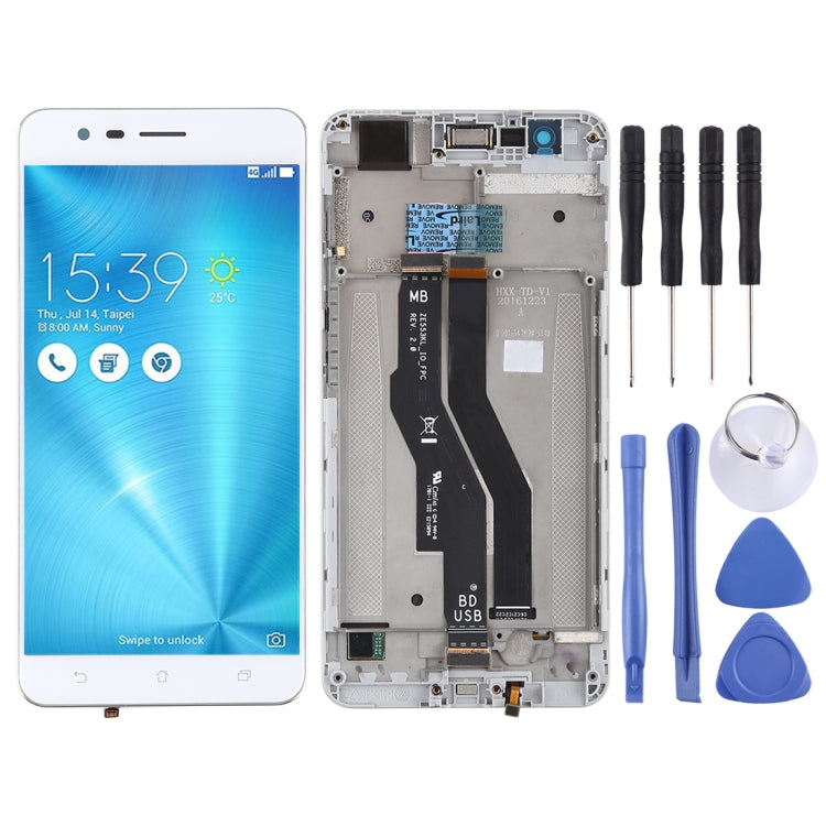 LCD Screen and Digitizer Full Assembly with Frame for Asus Zenfone 3 Zoom ZE553KL, For Asus Zenfone 3 Zoom / ZE553KL, For Asus ZE553KL
