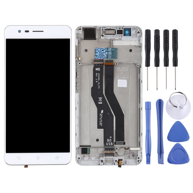 LCD Screen and Digitizer Full Assembly with Frame for Asus Zenfone 3 Zoom ZE553KL, For Asus Zenfone 3 Zoom / ZE553KL, For Asus ZE553KL