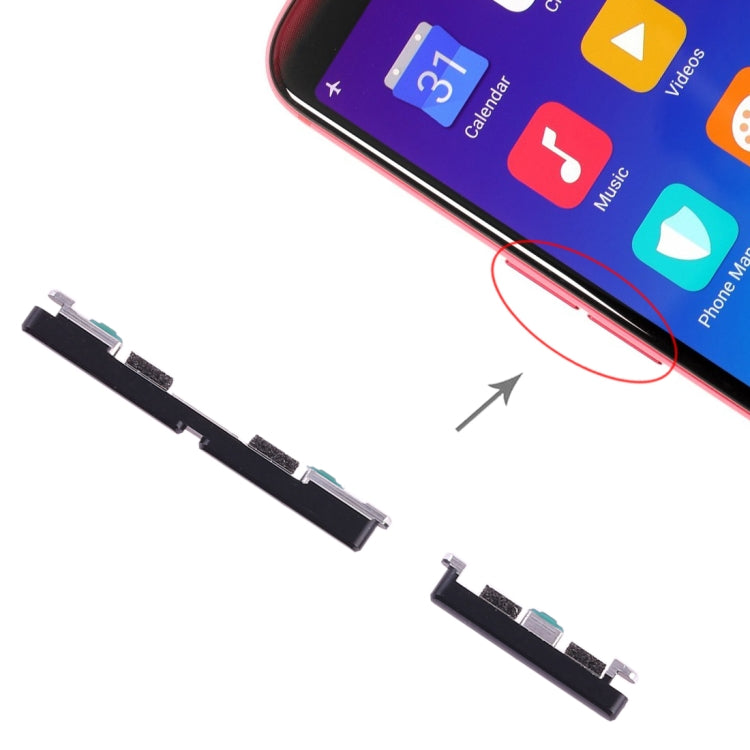 For OPPO R11s Side Keys, OPPO R11s, For OPPO R11s