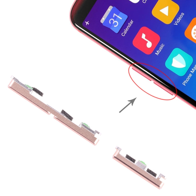 For OPPO R11s Side Keys, OPPO R11s, For OPPO R11s