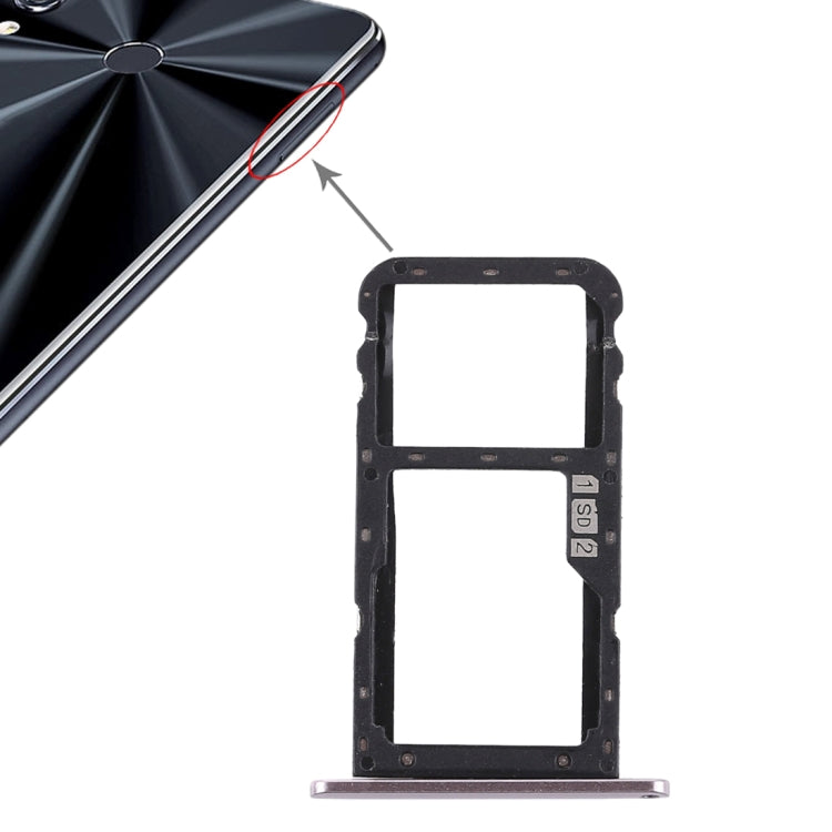 SIM Card Tray + SIM Card Tray / Micro SD Card Tray for Asus Zenfone 5 ZE620KL, For Asus ZE620KL