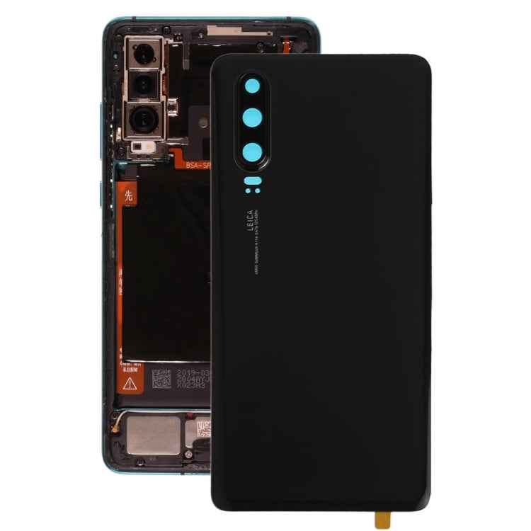 Battery Back Cover with Camera Lens Frame for Huawei P30, For Huawei P30