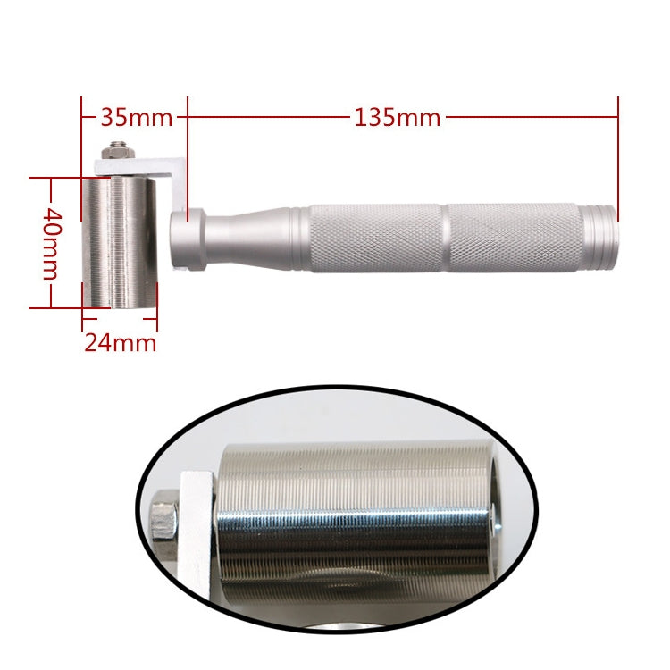 Household Wall Paper Stainless Steel Wheel Tool Seam Flat Roller with Bearing, Size: 40X24mm, Size: 40X24mm