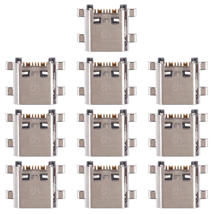For Galaxy J7 Neo / J701 10pcs Charging Port Connector, For Galaxy J7 Neo