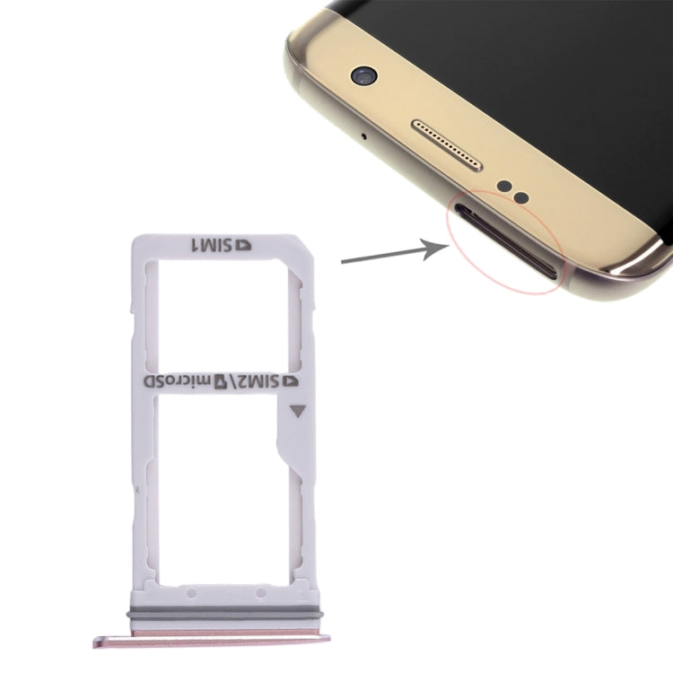 For Galaxy S7 Edge 2 SIM Card Tray / Micro SD Card Tray, For Galaxy S7 Edge, For Samsung Galaxy S7 Edge - BSPART