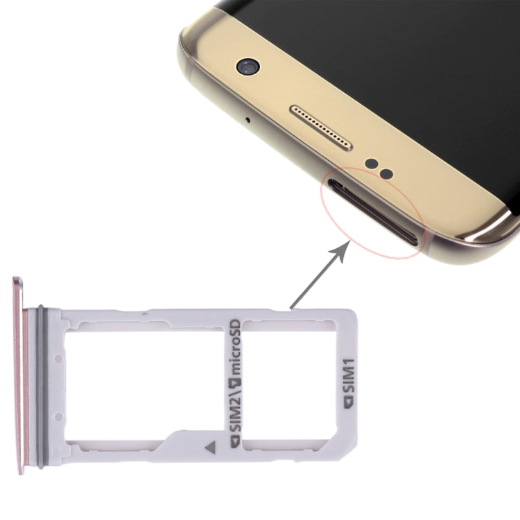 For Galaxy S7 Edge 2 SIM Card Tray / Micro SD Card Tray, For Galaxy S7 Edge, For Samsung Galaxy S7 Edge - BSPART