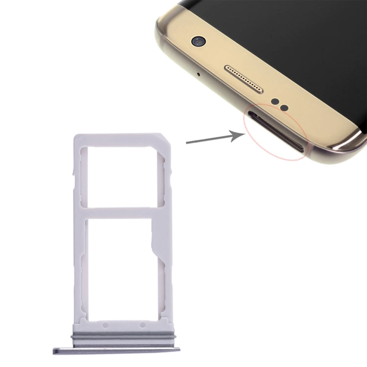 For Galaxy S7 Edge 2 SIM Card Tray / Micro SD Card Tray, For Galaxy S7 Edge, For Samsung Galaxy S7 Edge - BSPART