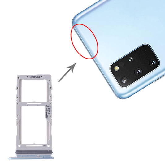 For Samsung Galaxy S20+ / Galaxy S20 Ultra SIM Card Tray + SIM Card Tray / Micro SD Card Tray, For Samsung Galaxy S20+(Double), For Samsung Galaxy S20+(Dual) - BSPART