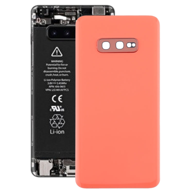 For Galaxy S10e Battery Back Cover with Camera Lens Frame, For Samsung Galaxy S10e（Lens）, For Samsung Galaxy S10e(with Lens), For Galaxy S10e（with Lens）, For Galaxy S10e（with Lens）(Yellow)