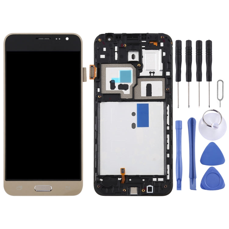TFT Material LCD Screen and Digitizer Full Assembly with Frame for Galaxy J3 (2016) / J320F, For Galaxy J3 (2016) with Frame,TFT
