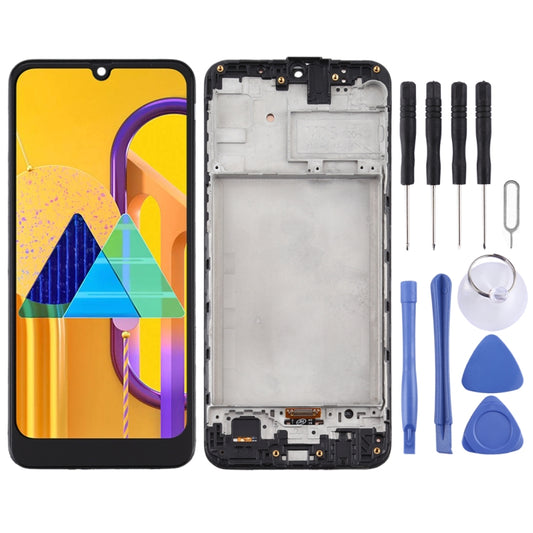 TFT Material LCD Screen and Digitizer Full Assembly With Frame for Samsung Galaxy M30s, For Samsung Galaxy M30s (TFT)