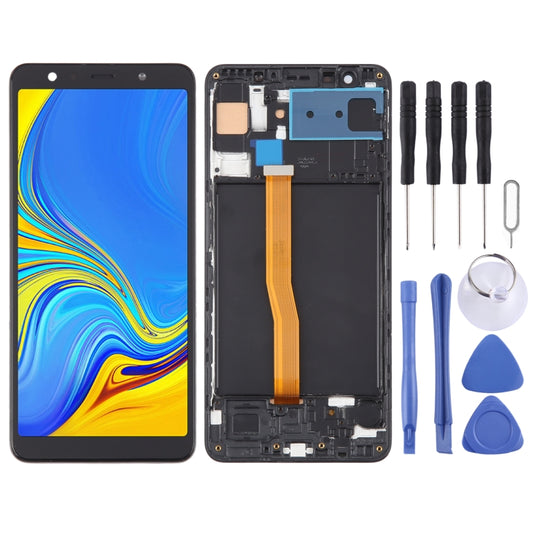 TFT Material LCD Screen and Digitizer Full Assembly With Frame for Samsung Galaxy A7 (2018) / SM-A750F, For Samsung Galaxy A7 (2018)(RU), For Samsung Galaxy A7 (2018) (TFT)