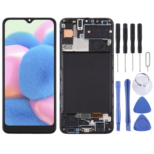 TFT Material LCD Screen and Digitizer Full Assembly With Frame for Samsung Galaxy A30s, For Samsung Galaxy A30s (TFT), For Samsung Galaxy A30s(RU)