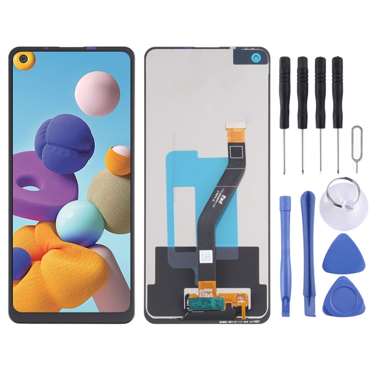 Original LCD Screen and Digitizer Full Assembly for Samsung Galaxy A21