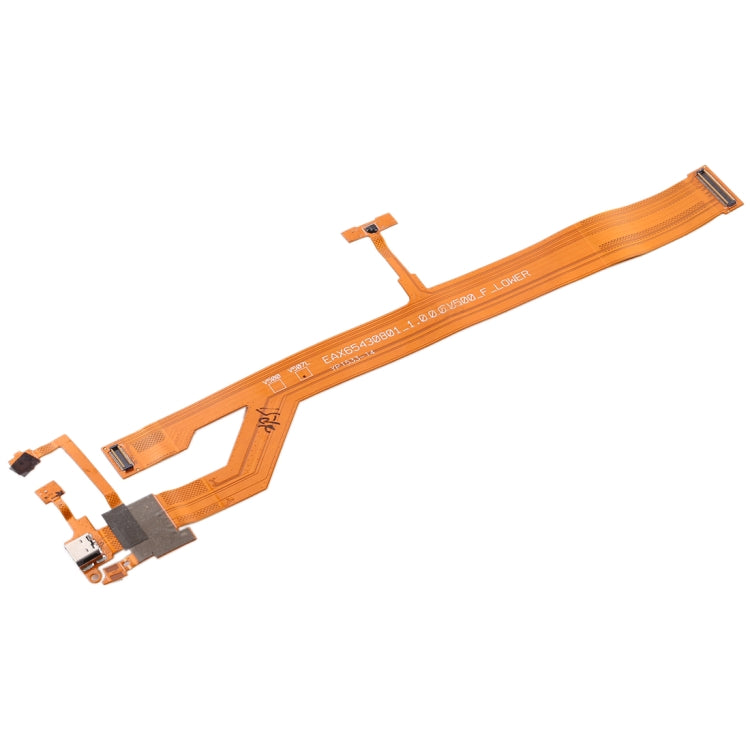 Charging Port with Microphone & Speaker Ringer Buzzer Flex Cable for LG G Pad 8.3 V500, For LG G Pad 8.3 V500