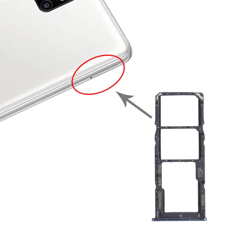 For Samsung Galaxy M51 SM-M515 SIM Card Tray + SIM Card Tray + Micro SD Card Tray, For Samsung Galaxy M51, For Samsung Galaxy M51 (dual card)