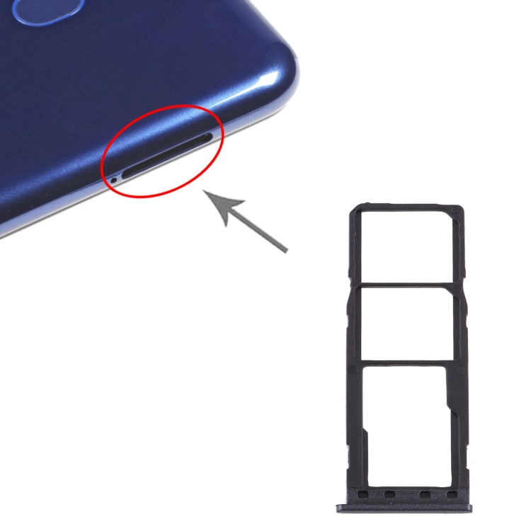 For Samsung Galaxy M10 SM-M105 SIM Card Tray + SIM Card Tray + Micro SD Card Tray, For Samsung Galaxy M10(dual card) - BSPART