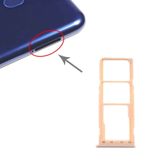 For Samsung Galaxy M10 SM-M105 SIM Card Tray + SIM Card Tray + Micro SD Card Tray, For Samsung Galaxy M10(dual card) - BSPART