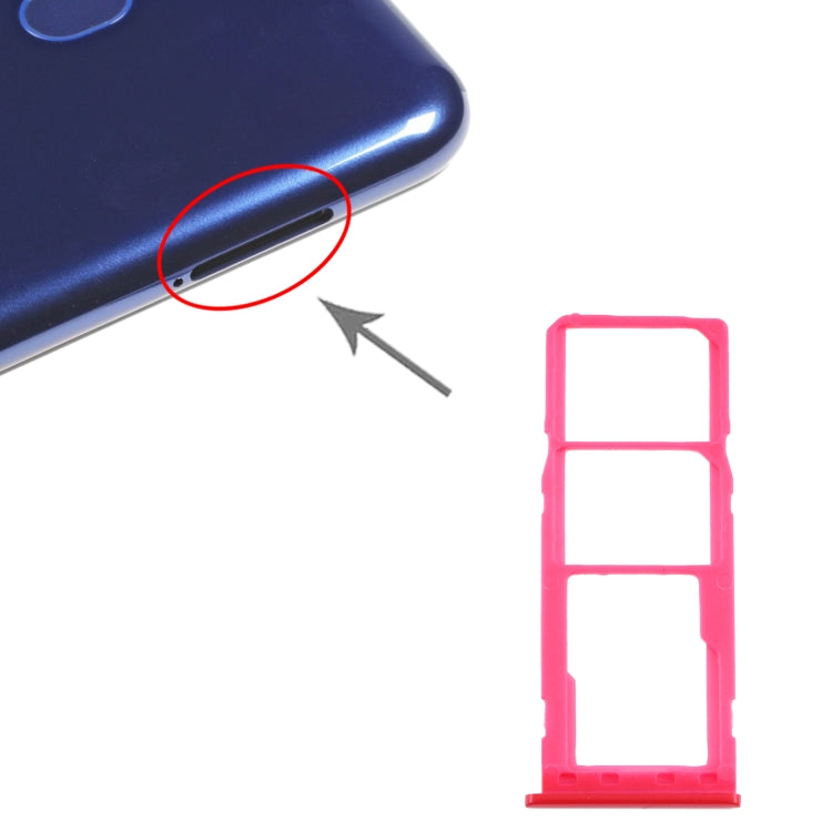 For Samsung Galaxy M10 SM-M105 SIM Card Tray + SIM Card Tray + Micro SD Card Tray, For Samsung Galaxy M10(dual card) - BSPART