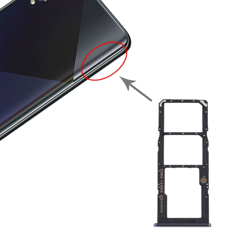 Bandeja para tarjeta SIM + bandeja para tarjeta SIM + bandeja para tarjeta Micro SD para Samsung Galaxy A50s (tarjeta dual)
