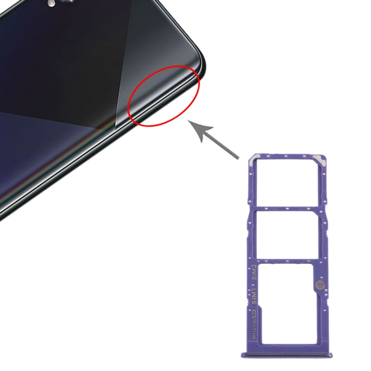 Bandeja para tarjeta SIM + bandeja para tarjeta SIM + bandeja para tarjeta Micro SD para Samsung Galaxy A50s (tarjeta dual)