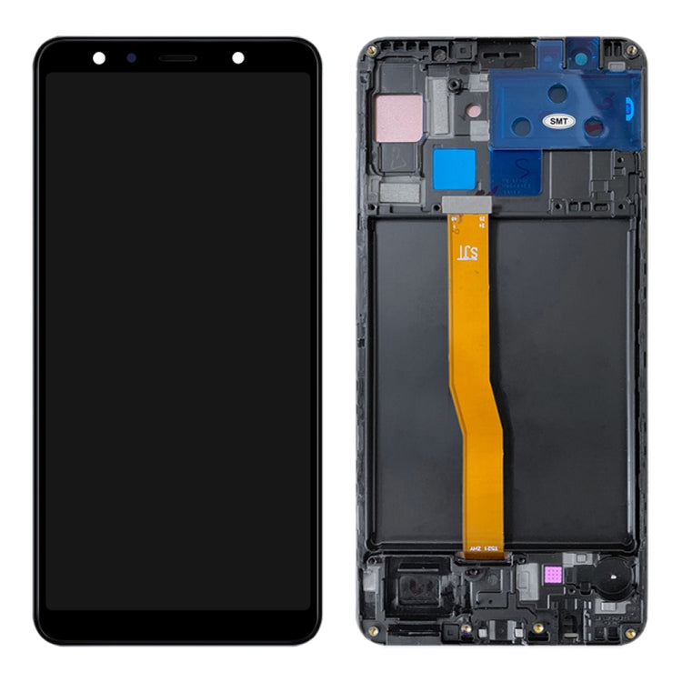 Original LCD Screen and Digitizer Full Assembly With Frame for Samsung Galaxy A7 (2018) SM-A750
