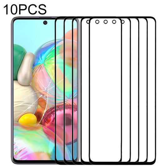 For Samsung Galaxy A71 10pcs Front Screen Outer Glass Lens , For Samsung Galaxy A71