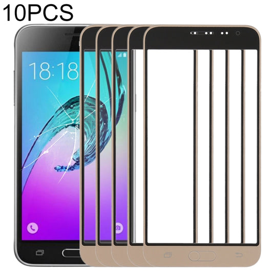 For Samsung Galaxy J3 (2016) / J320FN / J320F / J320G / J320M / J320A / J320V / J320P 10pcs Front Screen Outer Glass Lens , For Samsung Galaxy J3 (2016)