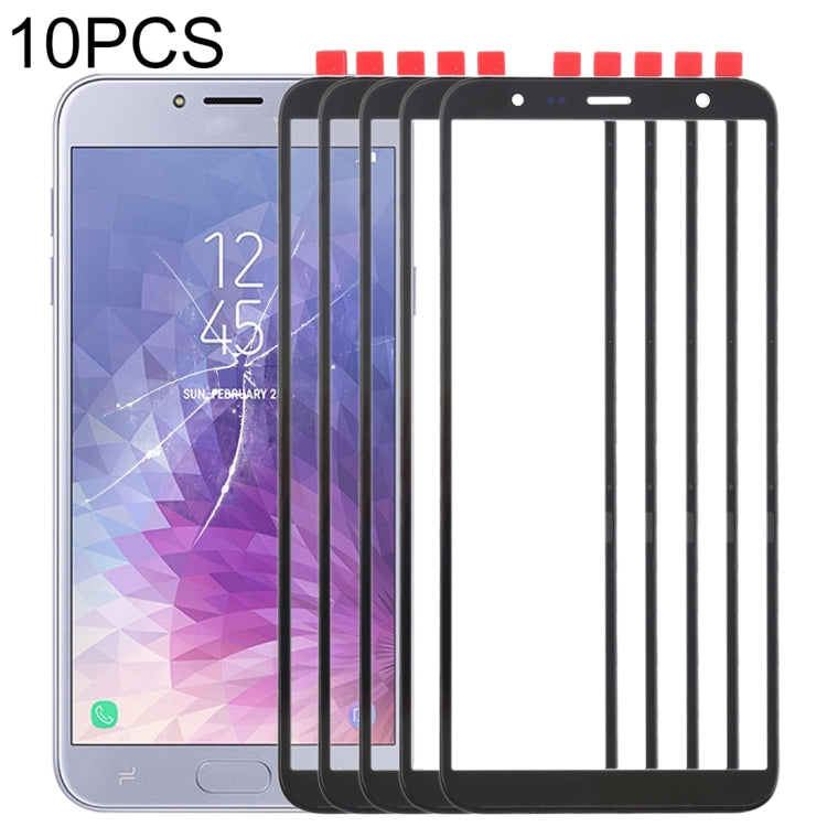 For Samsung Galaxy J4+ / J6+ / J610  10pcs Front Screen Outer Glass Lens , For Samsung Galaxy J4+