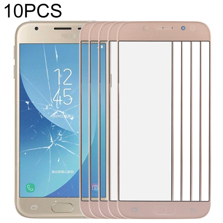 For Samsung Galaxy J3 2017 / J330 10pcs Front Screen Outer Glass Lens , For Samsung Galaxy J3 (2017)