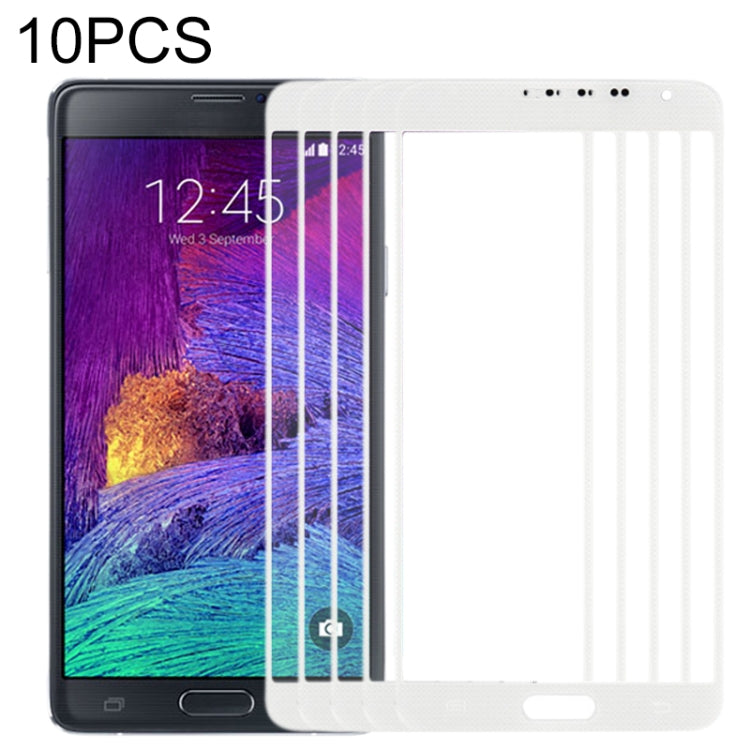 For Samsung Galaxy Note 4 / N910  10pcs Front Screen Outer Glass Lens , For Samsung Galaxy Note 4