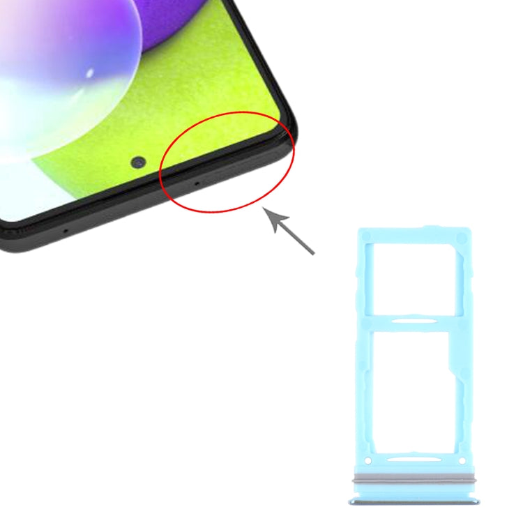 For Samsung Galaxy A52 SM-A525 SIM Card Tray + SIM Card Tray / Micro SD Card Tray