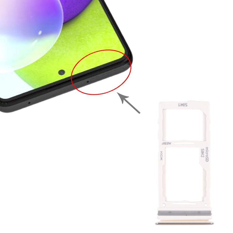 For Samsung Galaxy A52 SM-A525 SIM Card Tray + SIM Card Tray / Micro SD Card Tray, For Samsung Galaxy A52