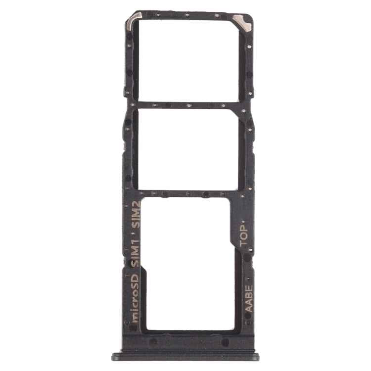 For Samsung Galaxy A12 SM-A125 SIM Card Tray + SIM Card Tray + Micro SD Card Tray, For Samsung Galaxy A12 (Dual Card) - BSPART