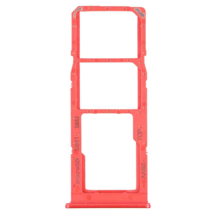 For Samsung Galaxy A12 SM-A125 SIM Card Tray + SIM Card Tray + Micro SD Card Tray, For Samsung Galaxy A12 (Dual Card) - BSPART