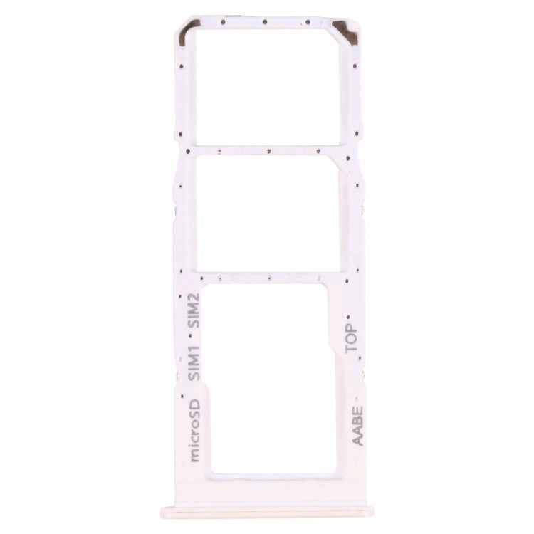 For Samsung Galaxy A12 SM-A125 SIM Card Tray + SIM Card Tray + Micro SD Card Tray, For Samsung Galaxy A12 (Dual Card) - BSPART