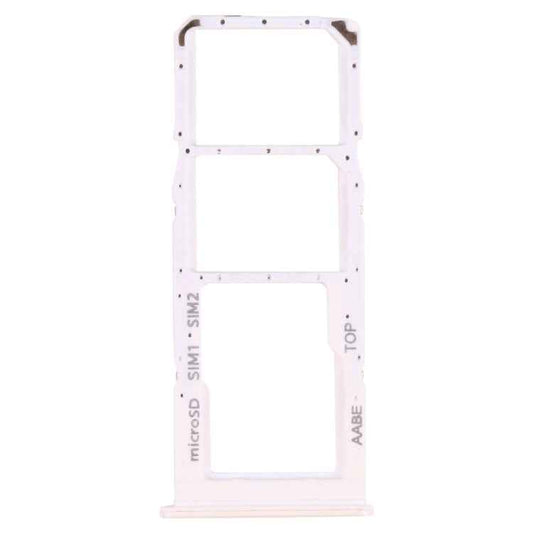 For Samsung Galaxy A12 SM-A125 SIM Card Tray + SIM Card Tray + Micro SD Card Tray, For Samsung Galaxy A12 (Dual Card) - BSPART