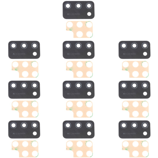 For Samsung Galaxy M02S SM-M025 10pcs Back Camera Lens, For Samsung Galaxy M02s