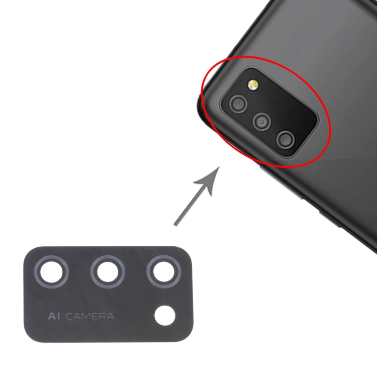 For Samsung Galaxy M02S SM-M025 10pcs Back Camera Lens, For Samsung Galaxy M02s