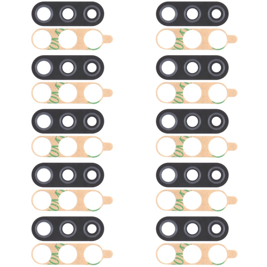 For Samsung Galaxy M11 SM-M115 10pcs Back Camera Lens, For Samsung Galaxy M11