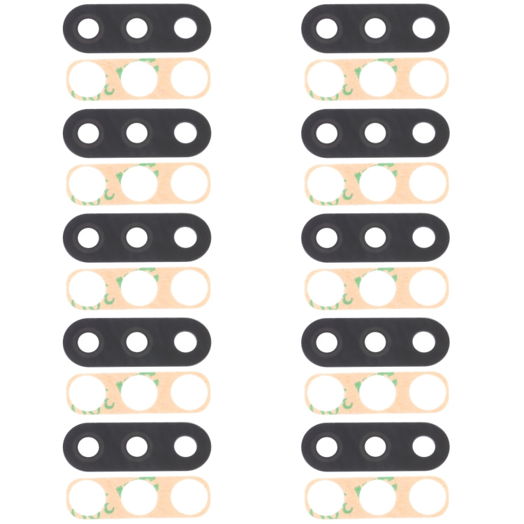 For Samsung Galaxy M01 SM-M015 10pcs Back Camera Lens, For Samsung Galaxy M01
