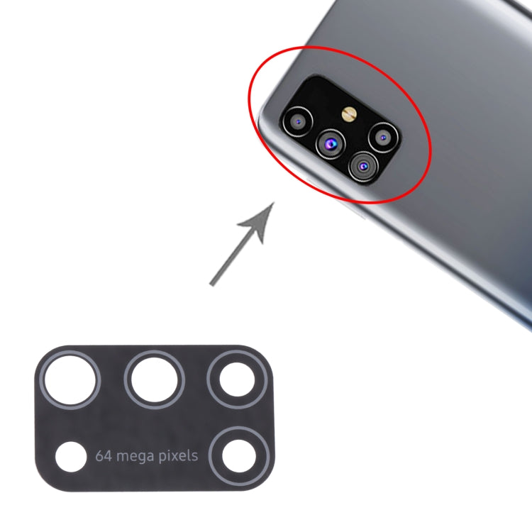 For Samsung Galaxy M31s SM-M317 10pcs Back Camera Lens, For Samsung Galaxy M31s - BSPART