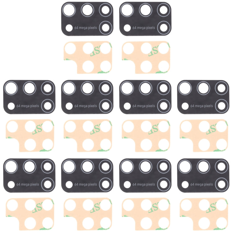 For Samsung Galaxy M31 / Galaxy M31 Prime SM-M315 10pcs Back Camera Lens, For Samsung Galaxy M31 / Galaxy M31 Prime