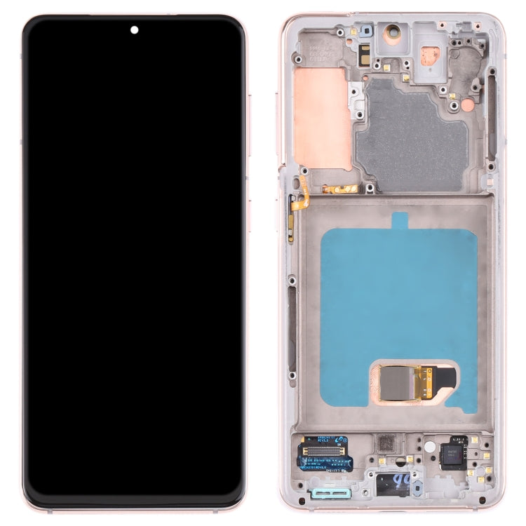 Original LCD Screen and Digitizer Full Assembly with Frame For Samsung Galaxy S21 4G/S21 5G SM-G990 SM-G991