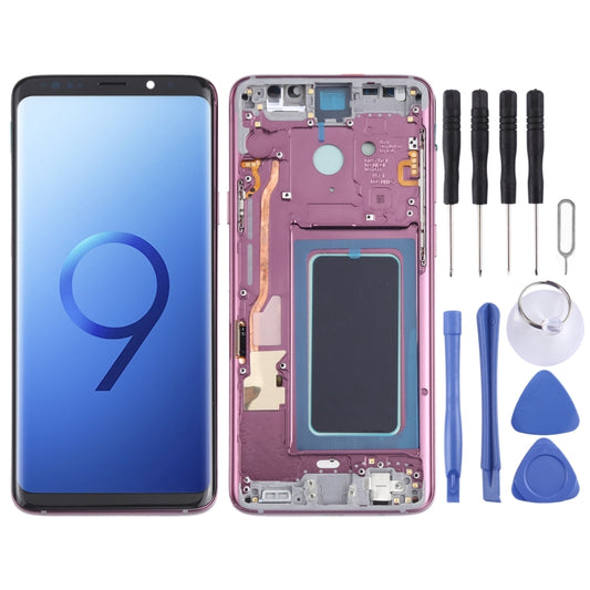 Pantalla LCD y digitalizador OLED con marco para Samsung Galaxy S9+ SM-G965 (OLED)
