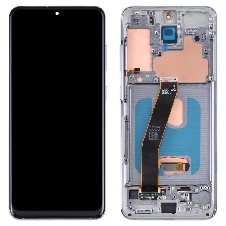 Original LCD Screen and Digitizer Full Assembly with Frame for Samsung Galaxy S20 5G SM-G981B