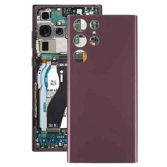 For Samsung Galaxy S22 Ultra Battery Back Cover , For Samsung Galaxy S22 Ultra(Dark Red), For Samsung Galaxy S22 Ultra
