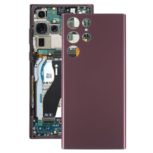 For Samsung Galaxy S22 Ultra Battery Back Cover , For Samsung Galaxy S22 Ultra(Dark Red), For Samsung Galaxy S22 Ultra