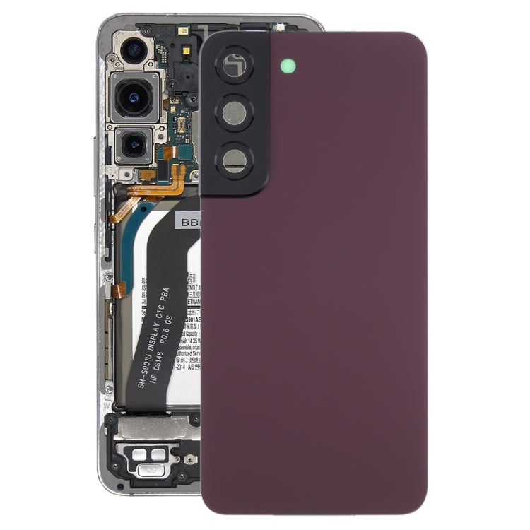 For Samsung Galaxy S22 5G SM-S901B Battery Back Cover with Camera Lens Frame, For Samsung Galaxy S22 5G