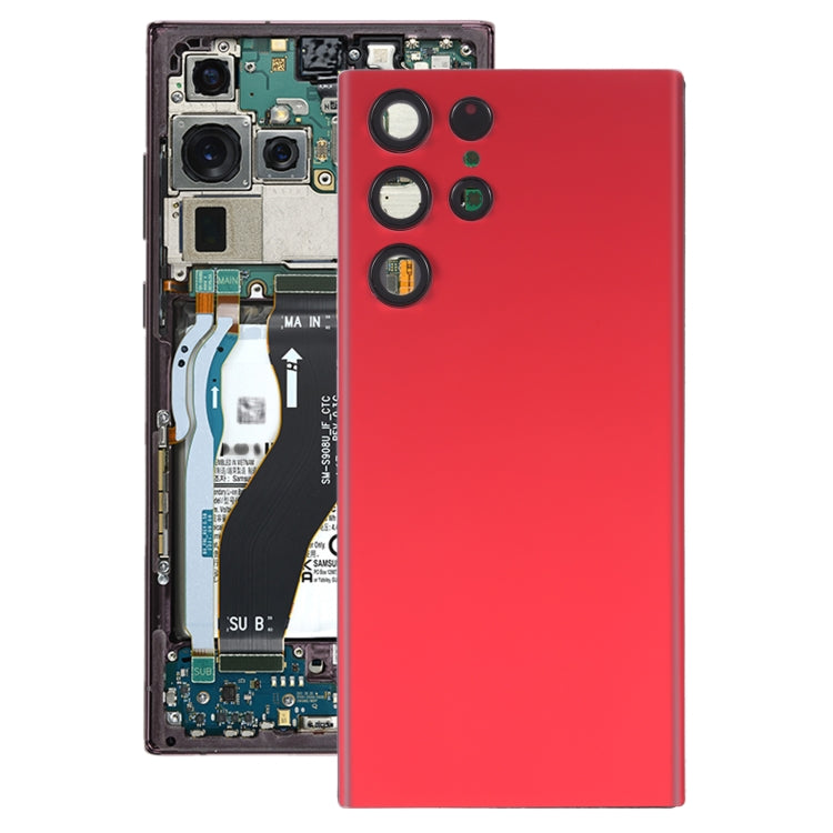 For Samsung Galaxy S22 Ultra 5G SM-S908B Battery Back Cover with Camera Lens Frame, For Samsung Galaxy S22 Ultra 5G